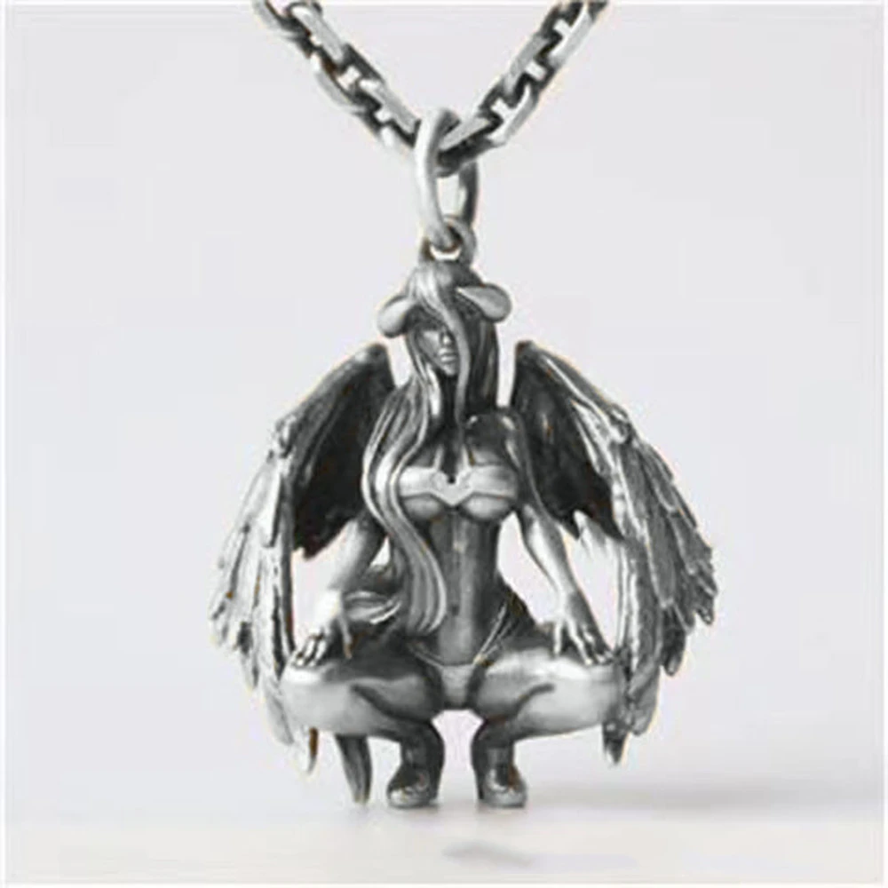 Jewelry Demon Angel Necklace Pendant For Men And Women
