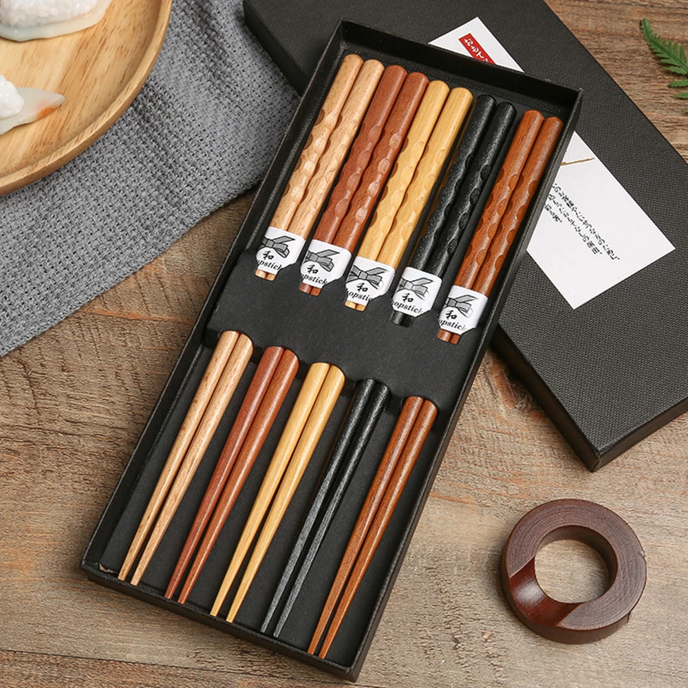 Chopsticks Household Wooden Chopsticks Gift Box Set