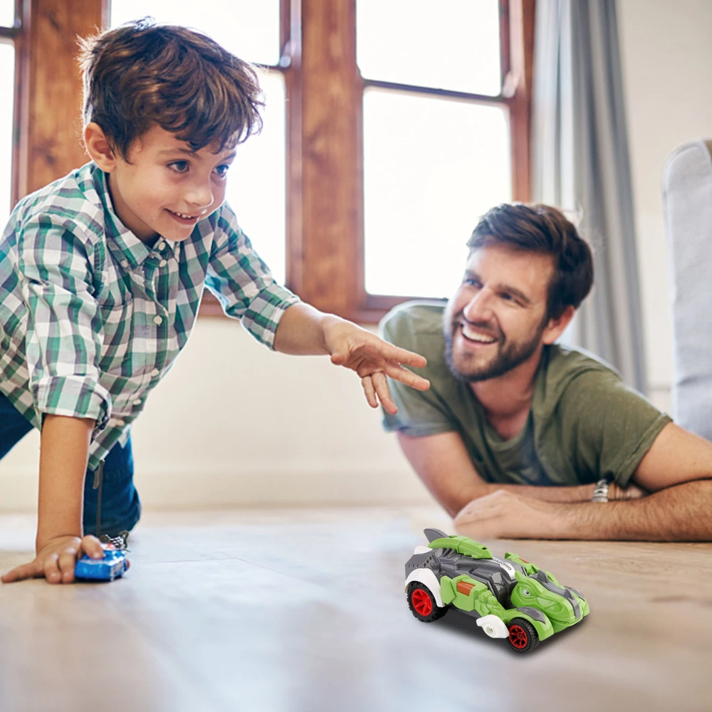 Boys Deformed Dinosaur Simulation Model Collision Hit Toy Car