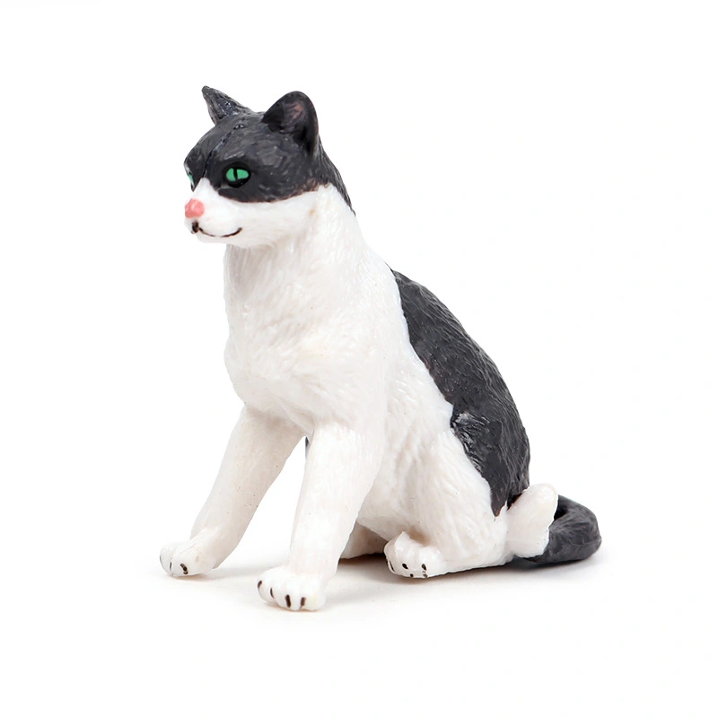 Children's Simulation Static Solid Animal Cat Model Ornaments