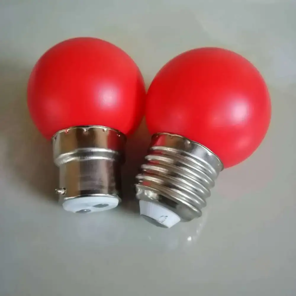 LED God Of Wealth Lamp Large E Round Bubble Red Lucky Light Festive