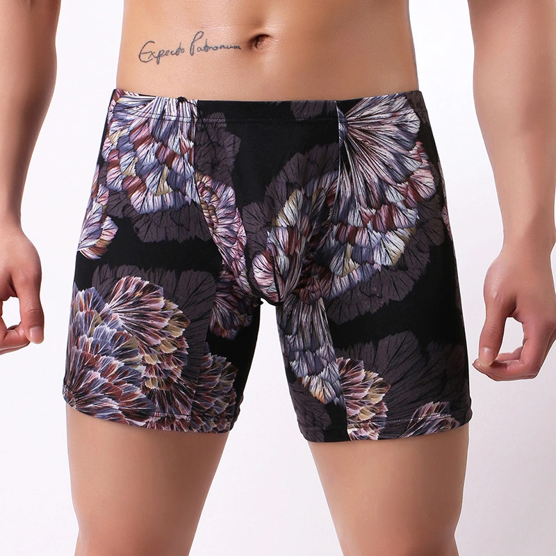 Loose Anti-wear Movement Fashion Print Extended Boxers