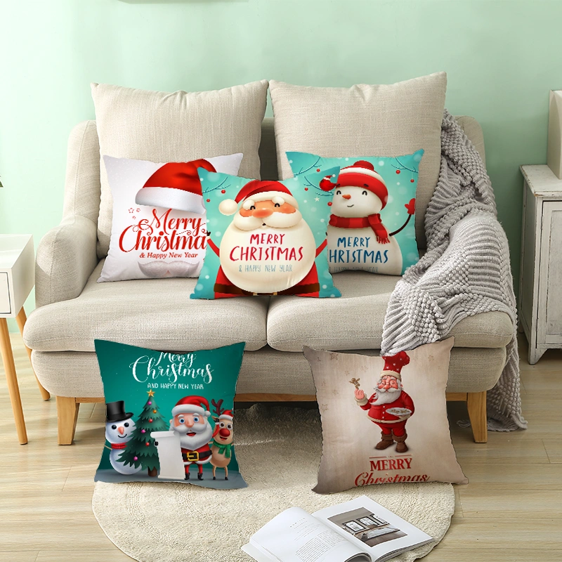 Christmas Fashion Minimalist Printing Sofa Cushion Pillow Cover