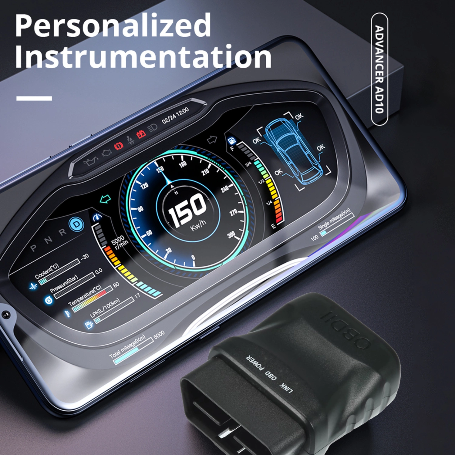 Car Simplicity Bluetooth Connection OBD2 Diagnostic Scanner