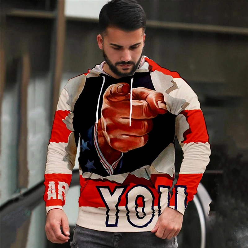 Men's Skull Print 3D Sweater  Hoodie
