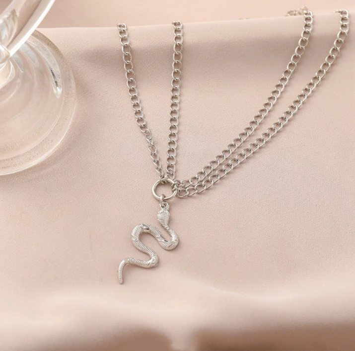 Women's Personality Alloy Double-layer Clavicle Chain