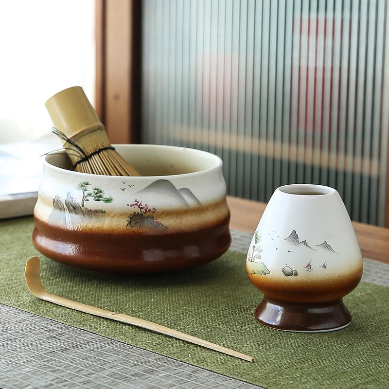 Japanese Style Brush Song Dynasty Tea Dispenser Set