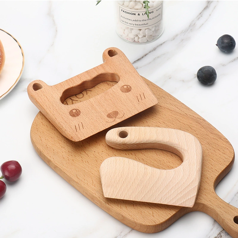 Children's Wooden Knife For Cutting Fruits And Vegetables