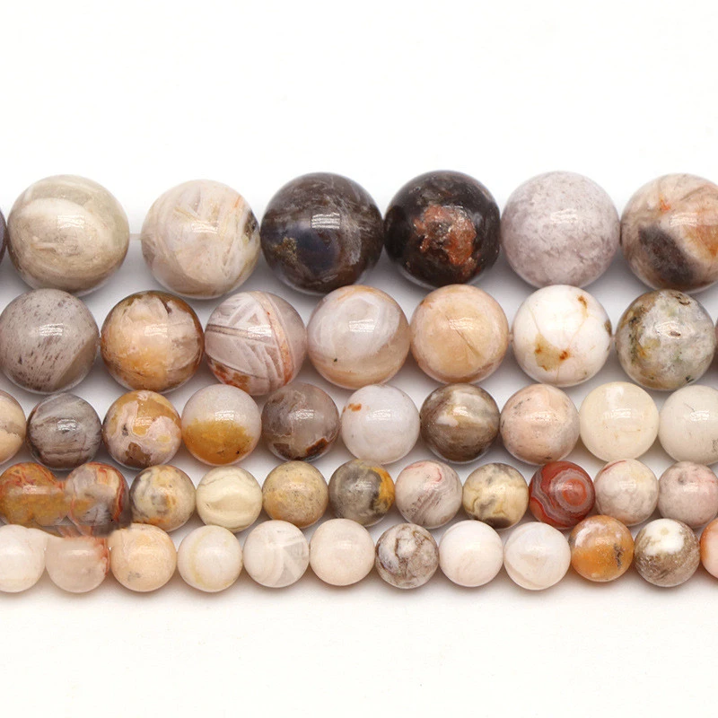 Natural Bamboo Leaf Agate Scattered Beads Diy Ornament Accessories