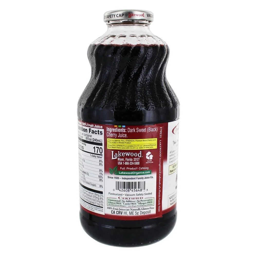 Lakewood, Juice Black Cherry Pure, 32 Fl Oz