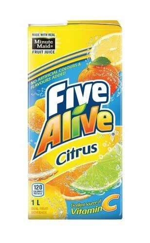 Five Alive Citrus, 1 Litre/2.2lbs, Juice Box, {Imported from Canada}