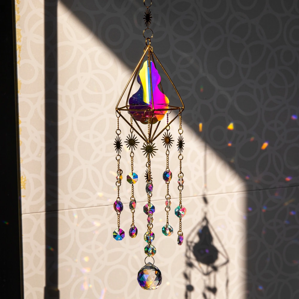 Crystal Light And Shadow Wind Chimes Sun Catcher Prism