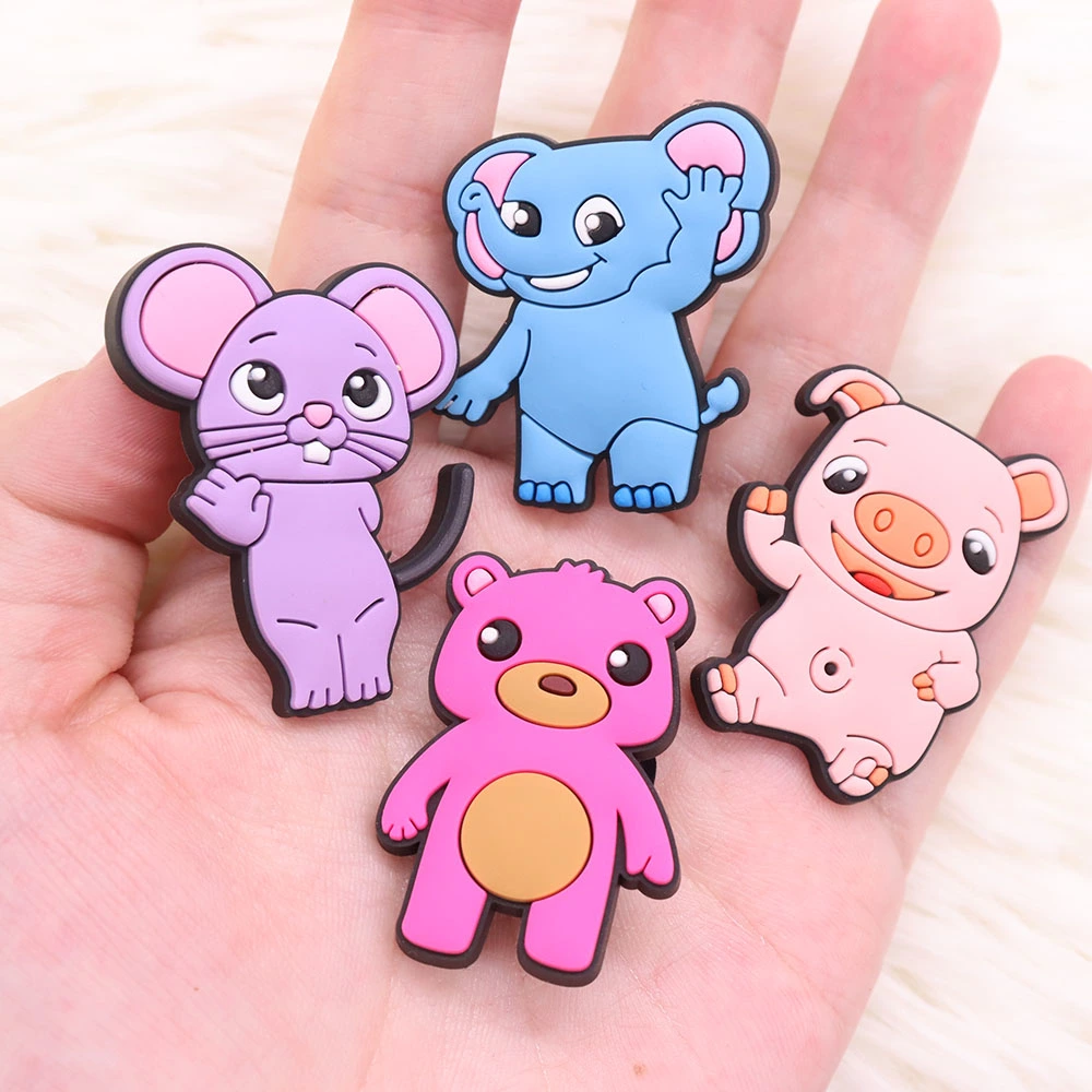 Cartoon Cute Shoe Buckle PVC Soft Adhesive Patch