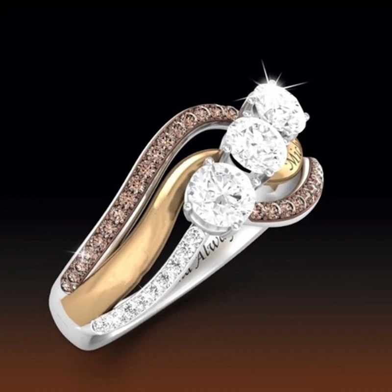 Women's Fashion Engagement Ring With Diamonds