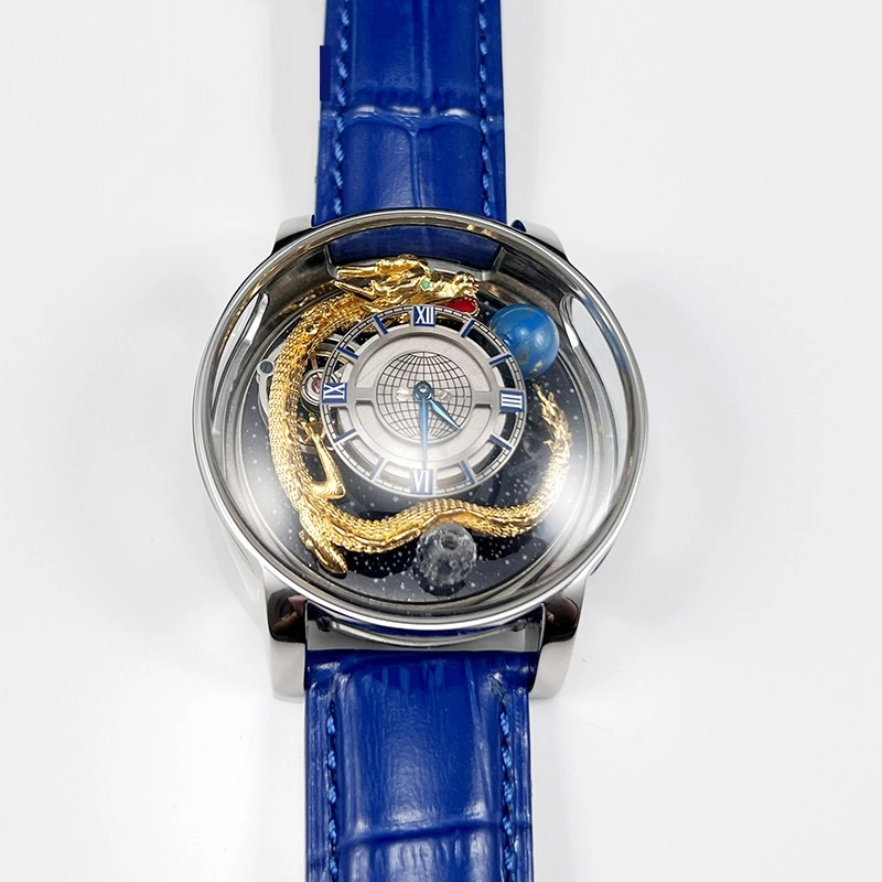 Quartz Sapphire Round Celestial Watch