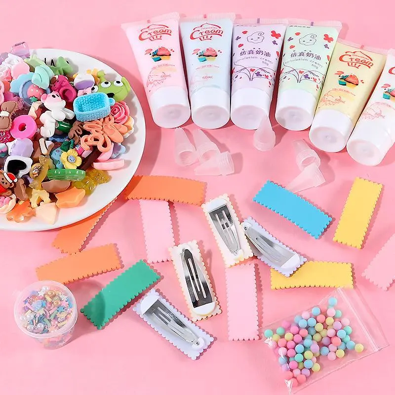 Cream Glue Diy Material Bag Hair Card Handmade Children's Suit