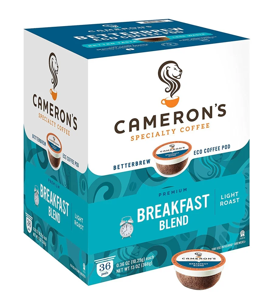 Cameron's Coffee Single Serve Pods, Breakfast Blend, 36 Count (Pack of 1)