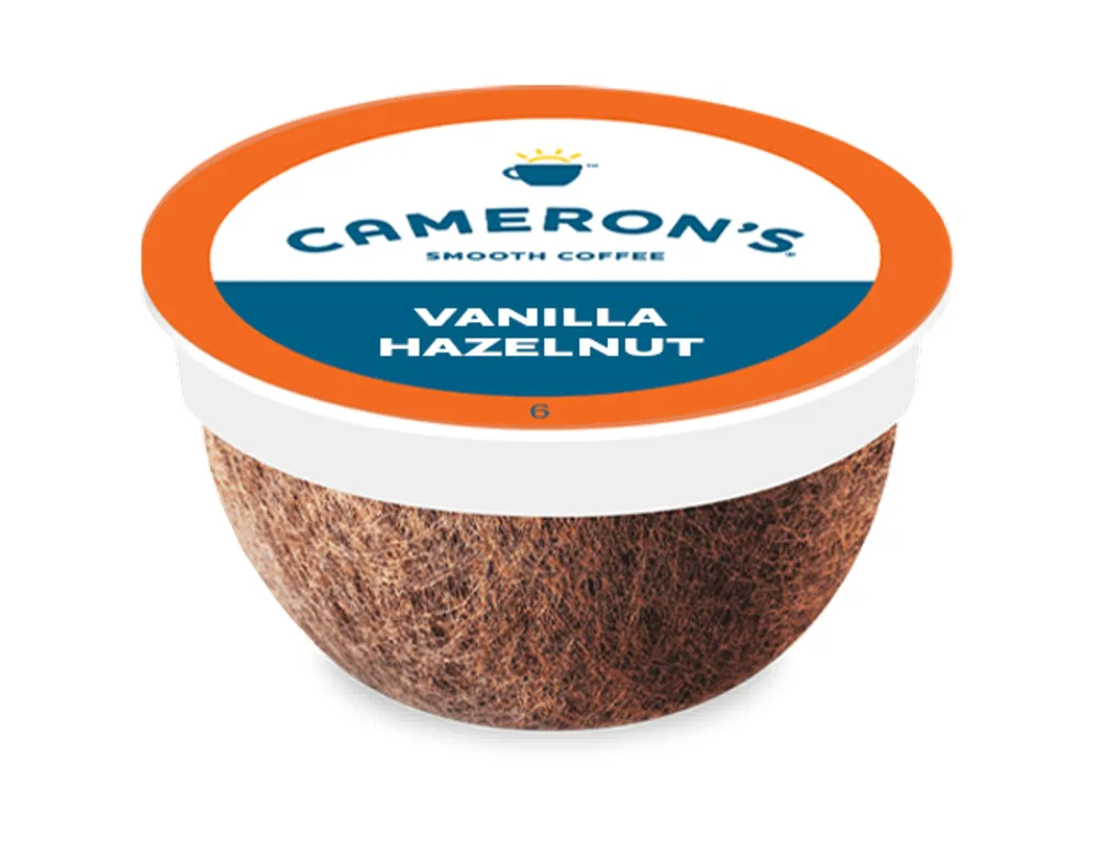 Cameron's Coffee Single Serve Pods, Flavored, Vanilla Hazelnut, 32 Count (Pack of 1)