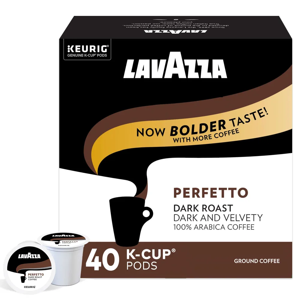 Lavazza Perfetto Single-Serve Coffee K-Cups for Keurig Brewer 40 Count (Pack of 1)(Packaging May Vary)