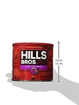 Hills Bros Donut Shop Ground Coffee, Dark Roast, 24 Oz. Can - Slightly Sweet, Smooth Coffee Taste