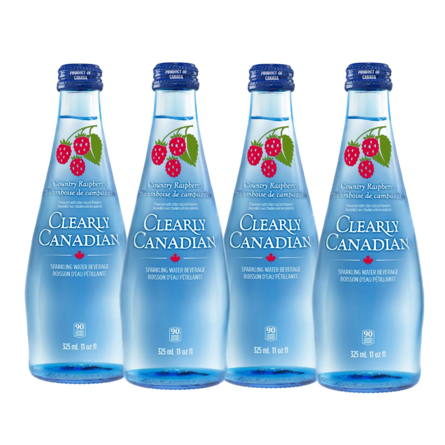 Clearly Canadian Sparkling Flavored Water (Country Raspberry, 4 Pack)