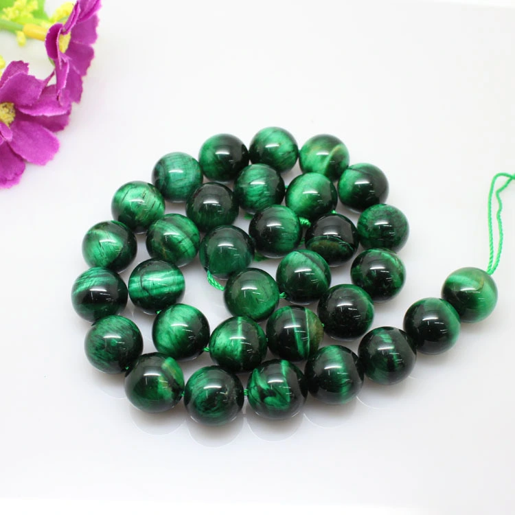 Natural Green Tigereye Diy Handmade Beaded Material Scattered Beads