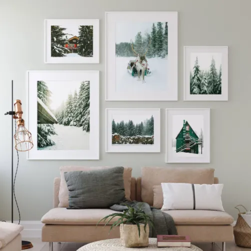 Winter Forest Landscape Mural Art Painting