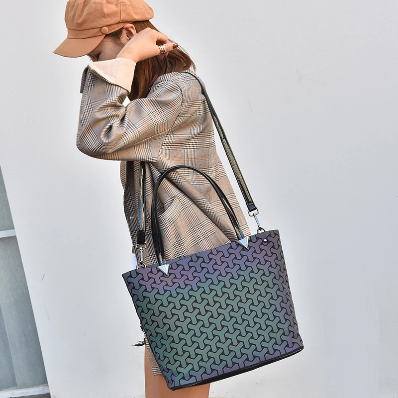 Women's PU Portable Fantasy Fashion Foldable Diagonal Bag