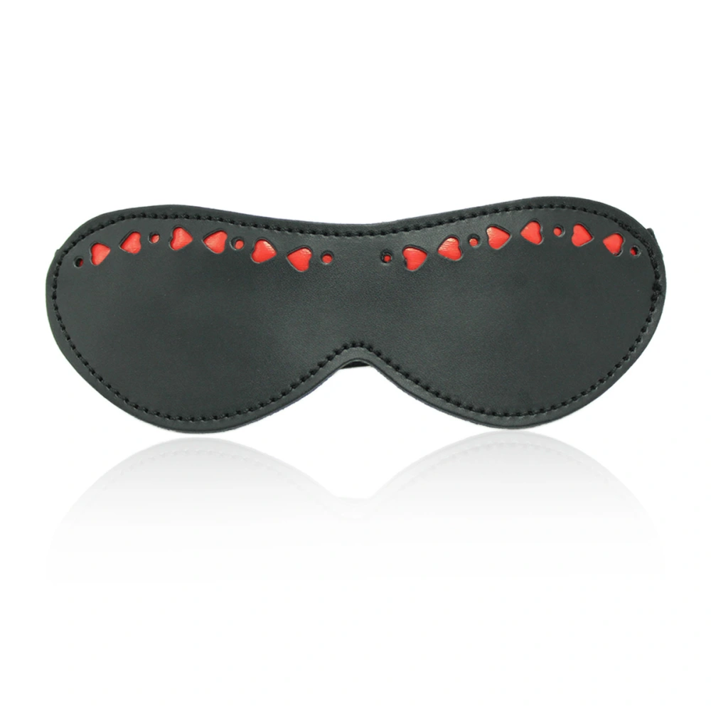 Red Heart Leather Eye Mask Couple  Props