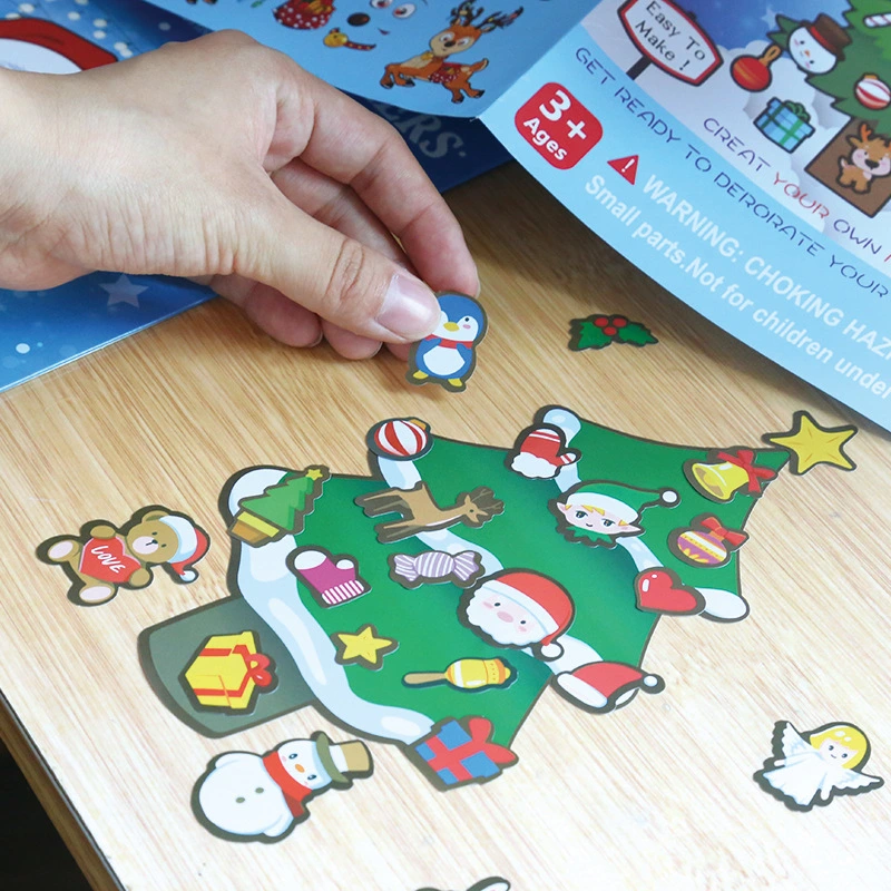 Children's Cartoon DIY Santa Snowman Cute Stickers