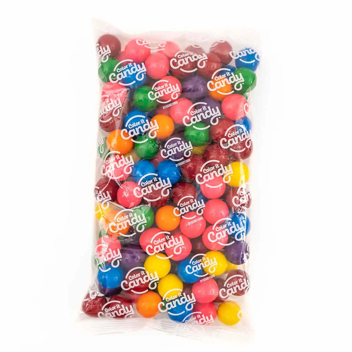 Color It Candy Assorted Mix 1 inch Gumballs 2 Lb Bag- Perfect For, Table Centerpieces, Weddings, Birthdays, Candy Buffets, & Party Favors.