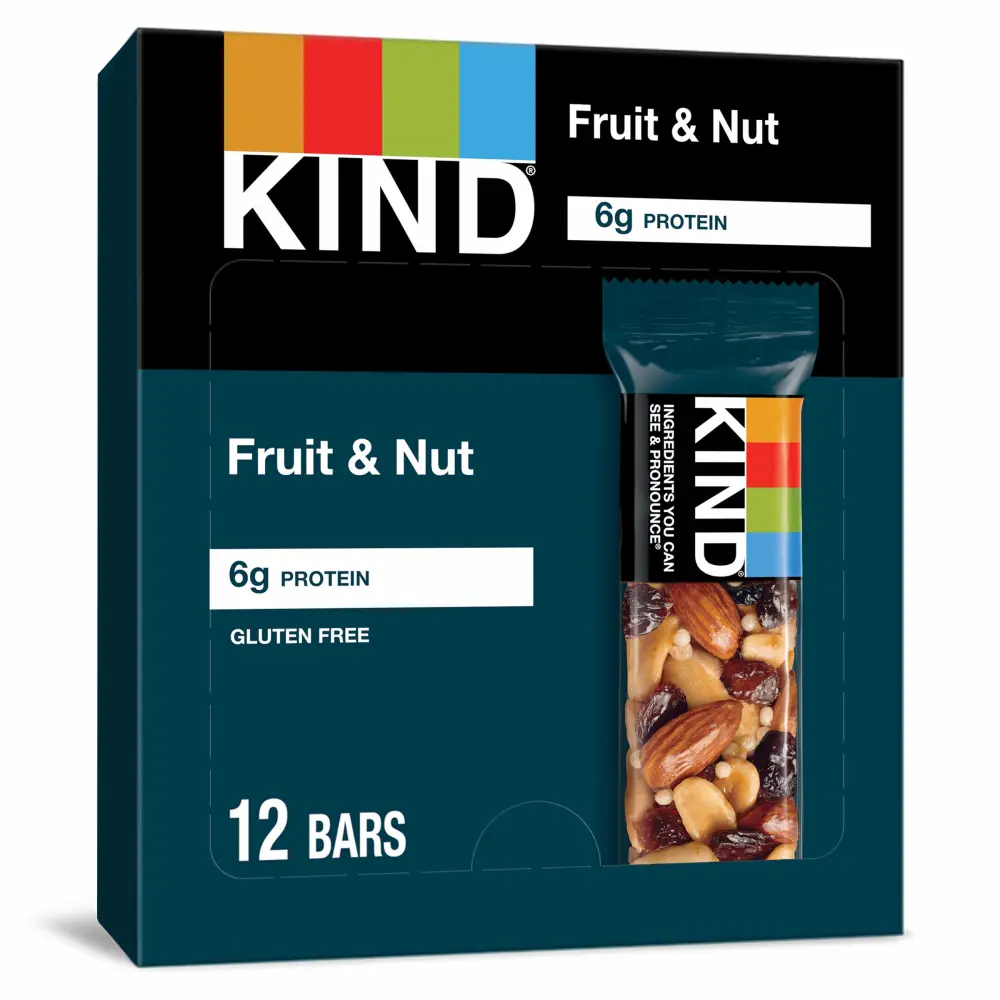 KIND KIND Bars, Fruit & Nut, Fruit & Nut, 12 Count (Pack of 12)