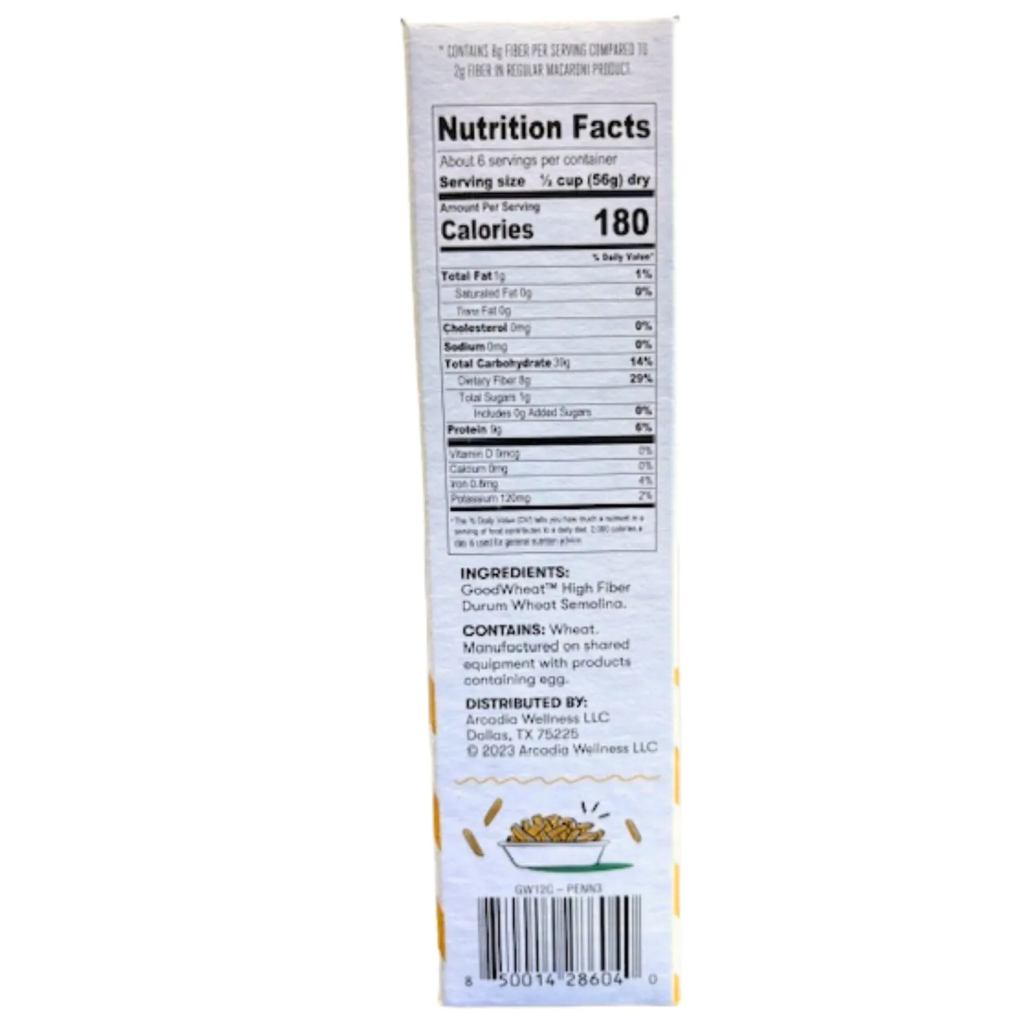 GoodWheat Pasta Penne - 12oz Per Box [Pack of 3]