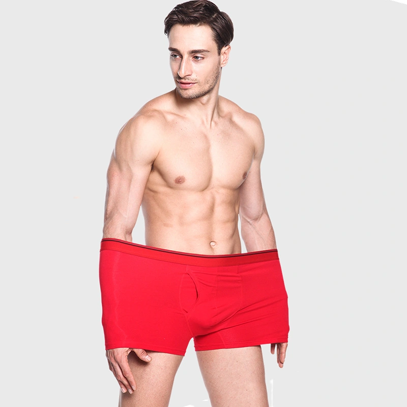 Solid Colour Men's Underwear Cotton