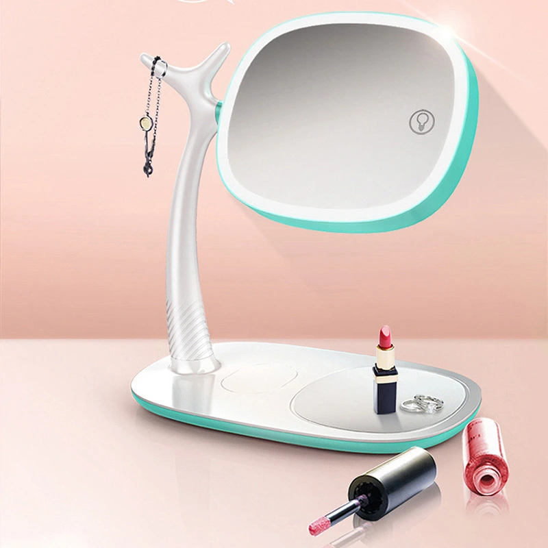 Led Light Makeup Mirror Double Sided Wireless Intelligence