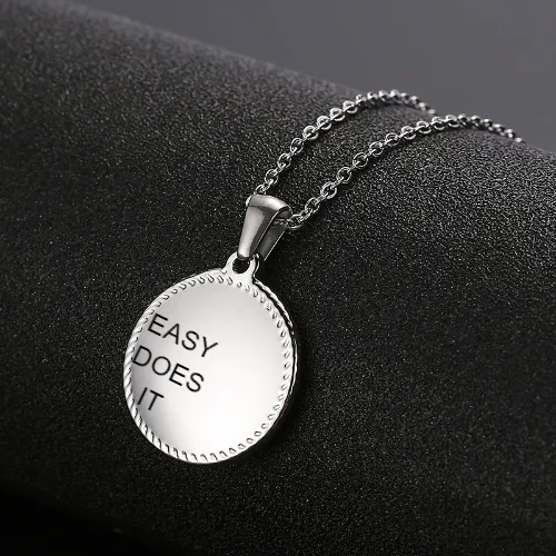 Easy Does It Disc Necklace