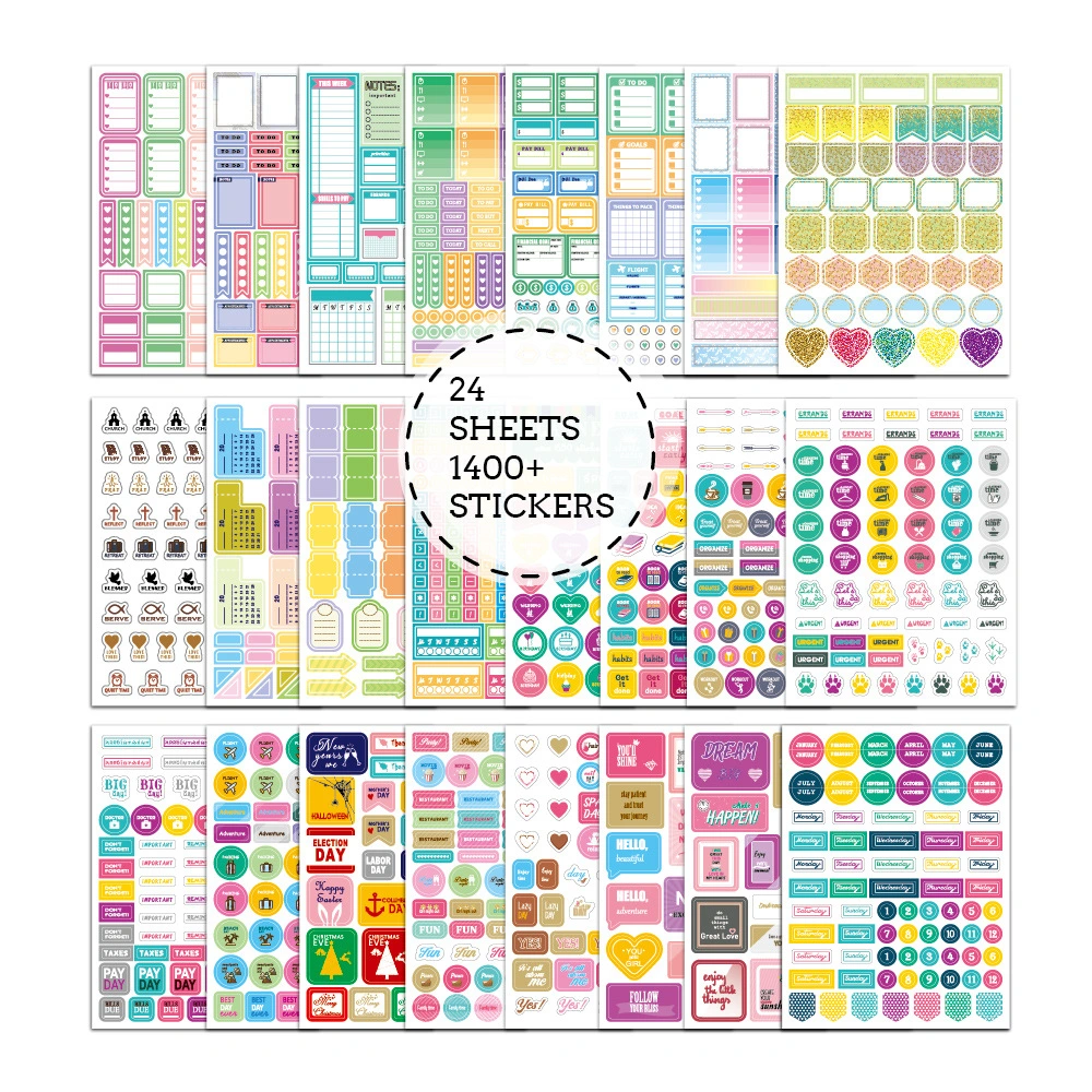 Planner Stickers Set Seasonal Monthly