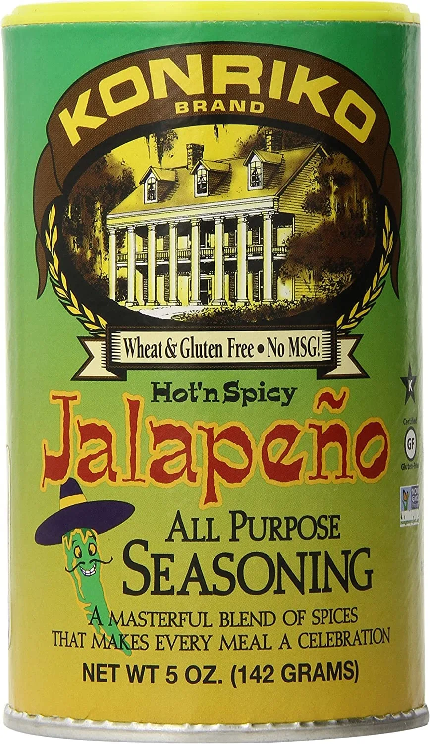 Konriko - Jalapeno All Purpose Seasoning 5 oz (Pack of 3) - Wheat Free - Gluten Free - No MSG