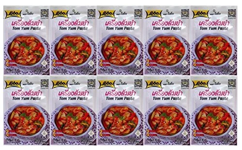 Lobo Tom Yum Soup Mix, Spicy, 30 Gram (Pack of 10)