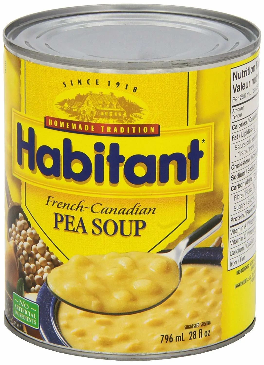 Habitant French Canadian Pea Soup 796ml/28 fl. oz. {Imported from Canada}