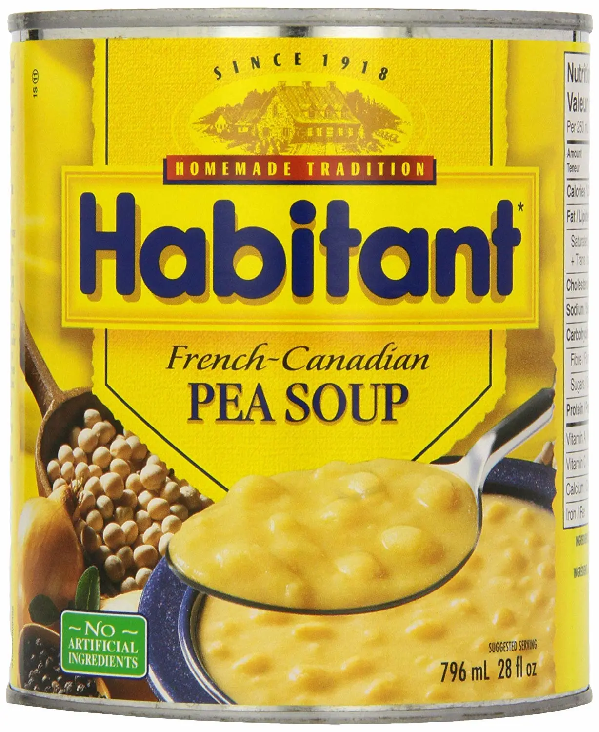 Habitant French Canadian Pea Soup 796ml/28 fl. oz. {Imported from Canada}