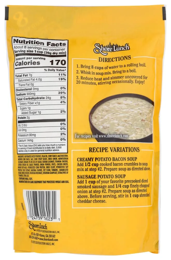 Shore Lunch Creamy Potato Soup Mix, 11.75 oz, 3 pk