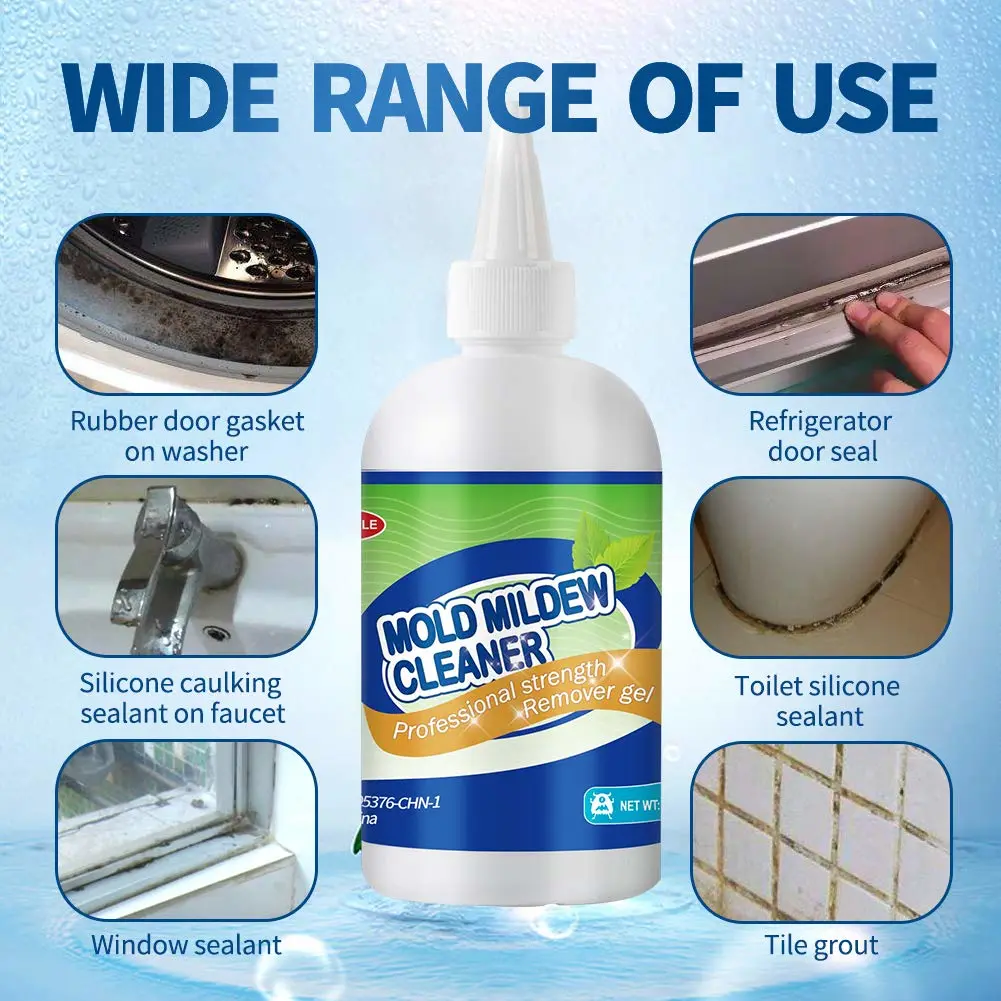 GELIVABLE Mold Remover Gel - Effective Mold Mildew Cleaner for Household Shower, Kitchen Sinks, Walls, Tiles, Grout, Bathrooms, Washing Machine and Refrigerator Strips - 5Fl.Oz (Pack of 3)