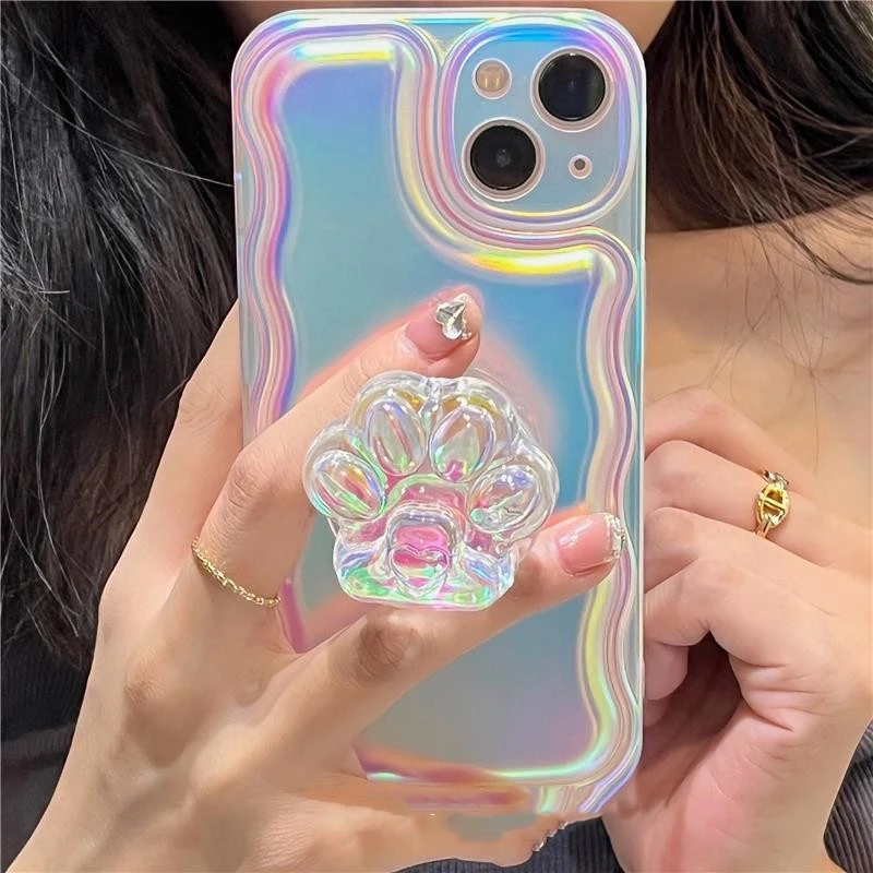 Super Fairy Laser Cat Paw Phone Case New