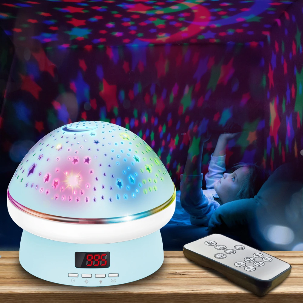 Colorful Remote Control Mushroom Sky Projector