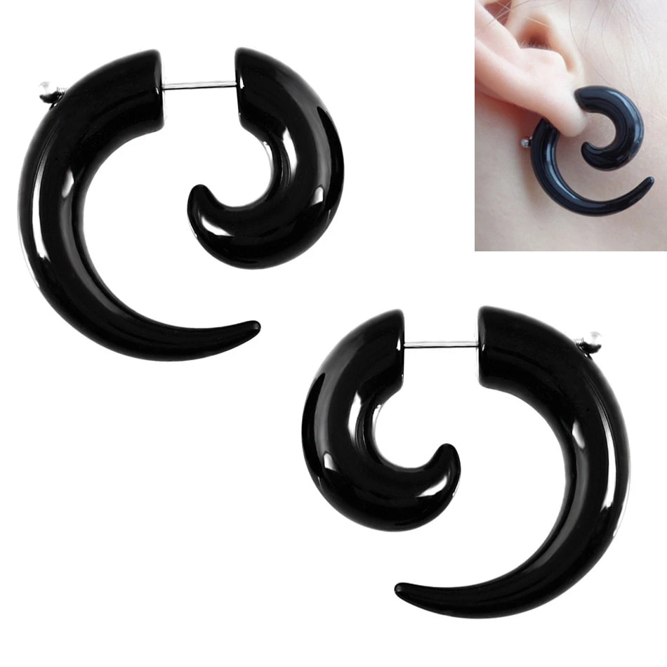 Factory Direct Sales Acrylic Fake Ear Extender European And American Popular Stud Earrings Zinc Exclusive For Cross-border AliExpress Sales