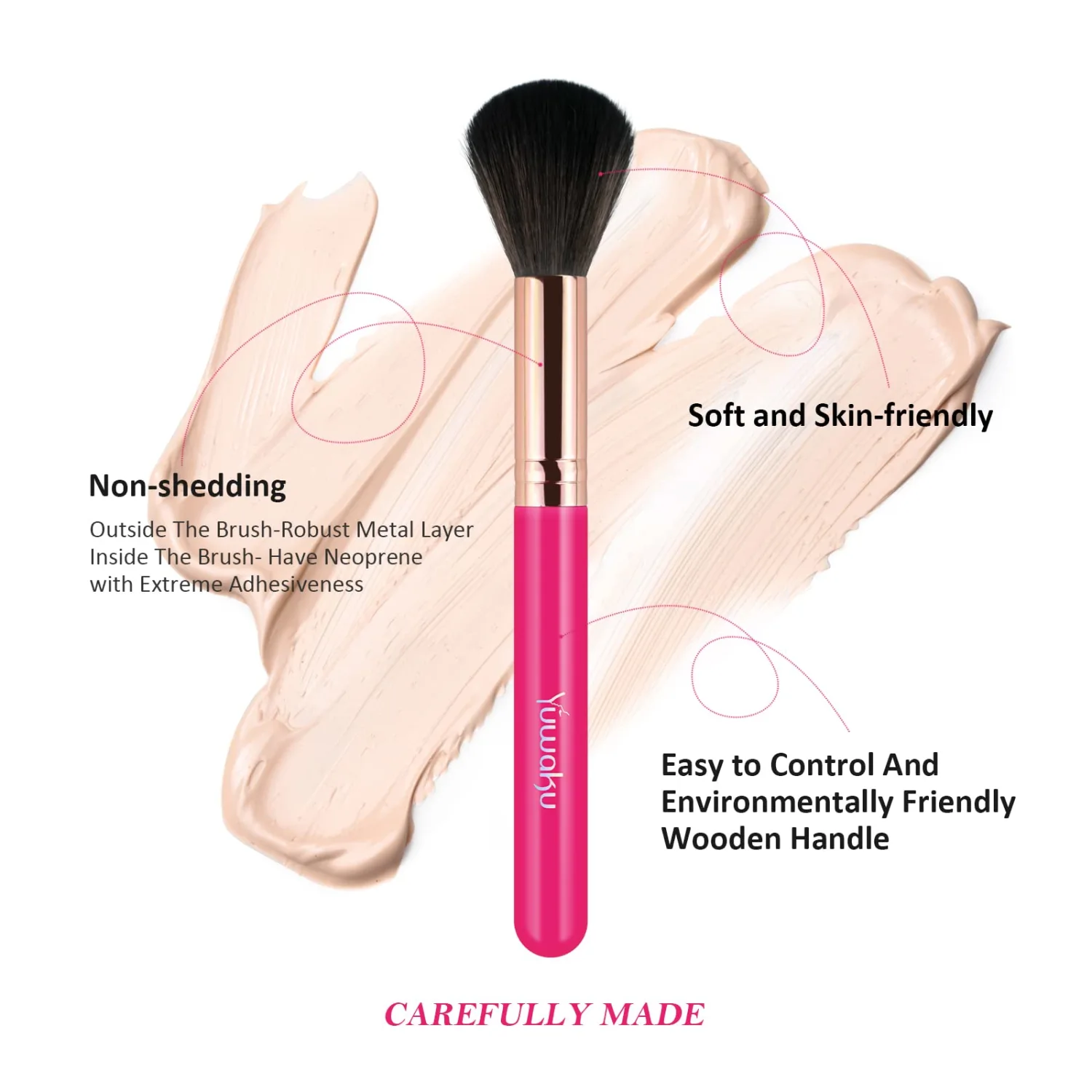 Makeup Brushes Set Professional from an Array of Eyeshadow Foundation Brushes to a Concealer Brush to Eyelash and Blusher Brushes 12 Pcs soft Make up Brush Kit, These vegan and cruelty-free brushes have soft synthetic bristles that work perfectly with any formula