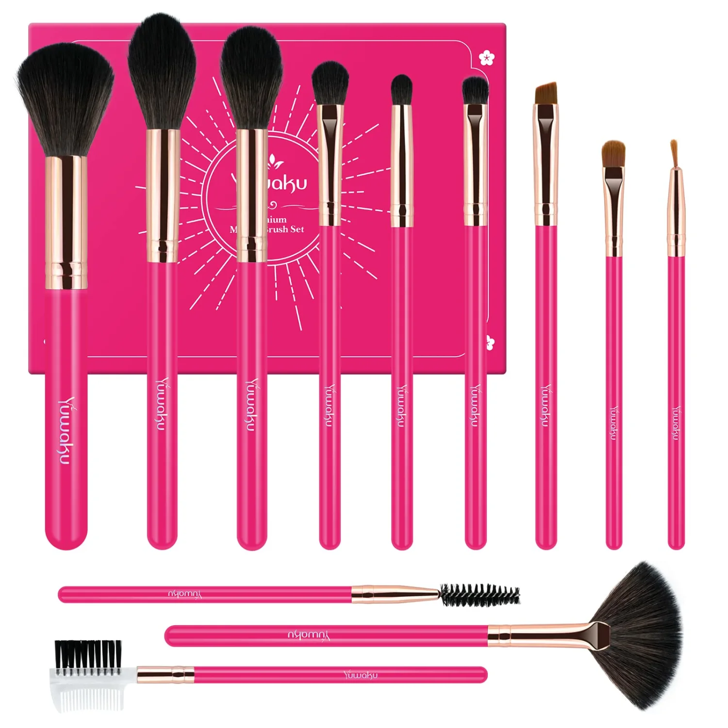 Makeup Brushes Set Professional from an Array of Eyeshadow Foundation Brushes to a Concealer Brush to Eyelash and Blusher Brushes 12 Pcs soft Make up Brush Kit, These vegan and cruelty-free brushes have soft synthetic bristles that work perfectly with any formula