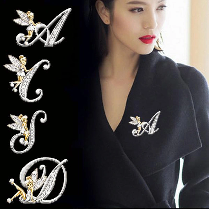 Women's Fashion 26 English Letter Brooch