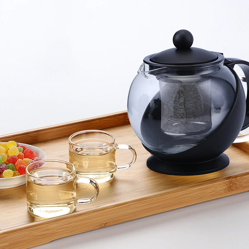 Stainless Steel Filter Liner Thickened Glass Teapot